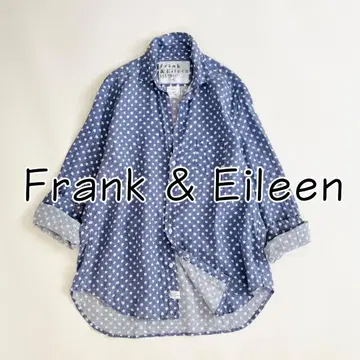 프랭크 앤 일리 별 패턴 린넨 셔츠 S EILEEN 빅