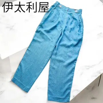 이타리야 이타리야 캐주얼 팬츠 와이드 팬츠 와이드 블루 계열 9 사이즈