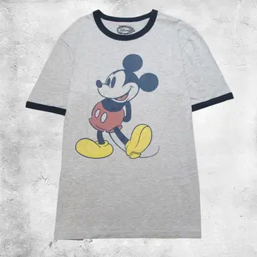 Disney 링거 티셔츠 미키 디즈니 L 사이즈