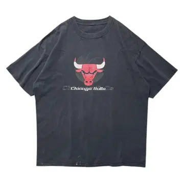 CHICAGO BULLS 시카고 불스 반팔 T셔츠 페이드 블랙