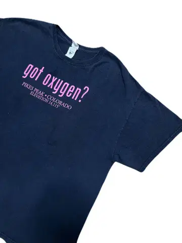 구제 의류 got oxygen? 티셔츠 XL 빈티지 got milk