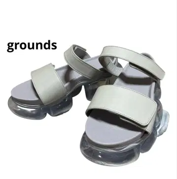 grounds MOOPIE LEATHER SANDAL 통굽 샌들