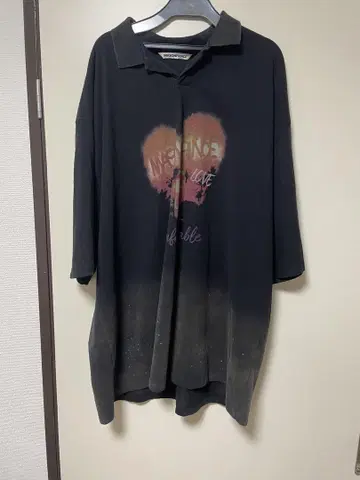 MASONPRINCE 하트 프린트 T셔츠 블랙