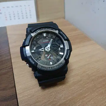GA-200 CASIO G-SHOCK 빅 페이스 작동 중 남성용 손목시계