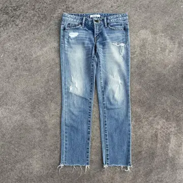 MOUSSY 스키니 데님 데미지 가공 밑단 컷 26