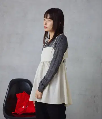 kastane 카스타네 자카드 캐미 뷔스티에 아이보리