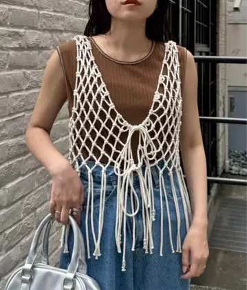 차오패닉 티피 프린지 베스트