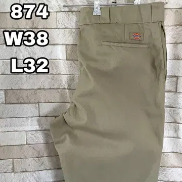 디키즈 워크 팬츠 874 자수 베이지 38 x 32