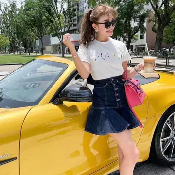 Sheller 셰리에 OKAYAMA DENIM 미니 스커트