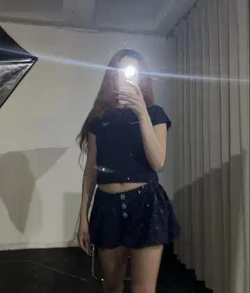 HTH 글리터 셋업 color : navy