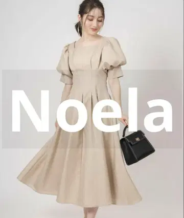 미사용 새상품 Noela 반팔 원피스 S 베이지 여성용