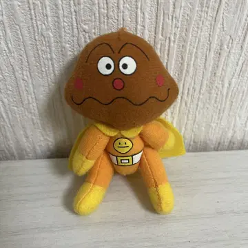 [ 호빵맨 ] [ 레어 ] 카레빵맨 가동식 봉제 인형 키링 레트로