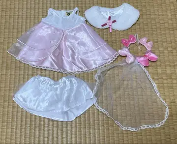 유니 베어 핑크 드레스 세트