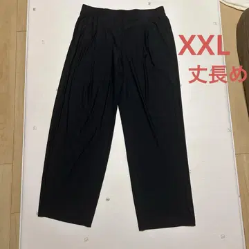 UNIQLO 울트라 스트레치 에어리즘 와이드 팬츠 XXL BLACK