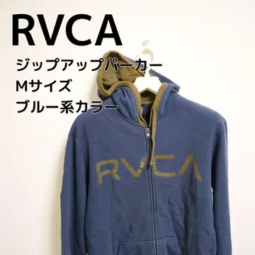 RVCA 루카 집업 후드티 남성용 M 블루 계열