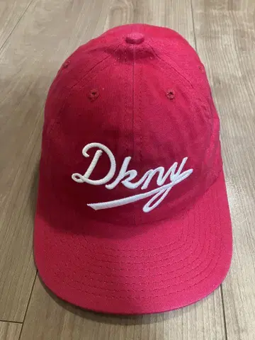 새상품 데드스탁 90s USA제 vintage DKNY 캡 빨간색