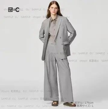 감동 턱 와이드 팬츠 UNIQLO:C
