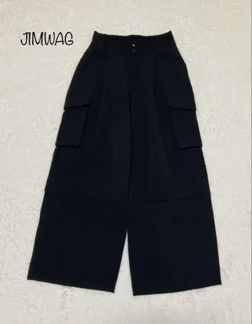 JIMWAG 깔끔한 팬츠/BLACK