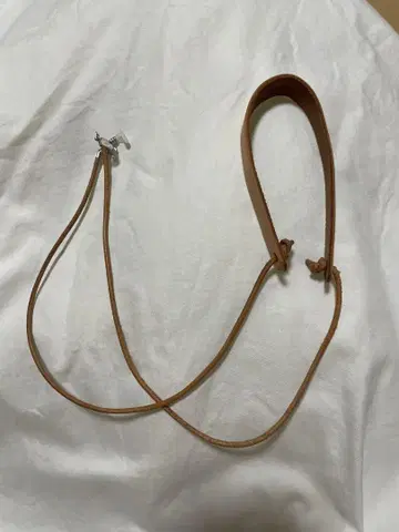 Hender Scheme 가죽 안경 스트랩 브라운