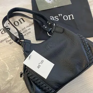 as"on 블랙 숄더백 수납 가방 포함