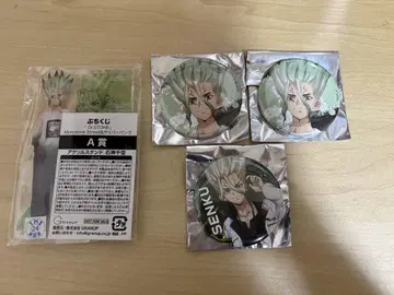 쁘띠 복권 Dr.STONE 신석 천공 아크릴 스탠드 캔뱃지