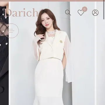 다리치 슬릿 케이프 숏 자켓 화이트