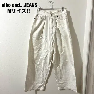 niko and - JEANS 니코앤드 와이드 데님 화이트 M 여성용