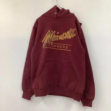 JANSPORT 잔스포츠 후드티 풀오버 칼리지 로고 크림슨