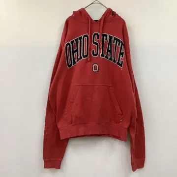 SCARLET GRAY 풀오버 후드티 칼리지 로고 vintage
