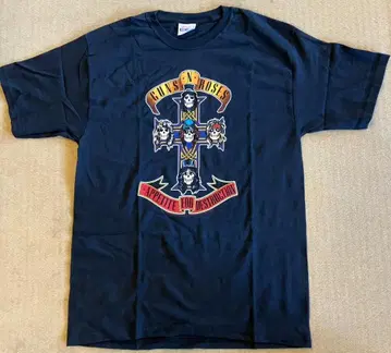 Guns N' Roses cross 티셔츠 M 데드스탁 미사용