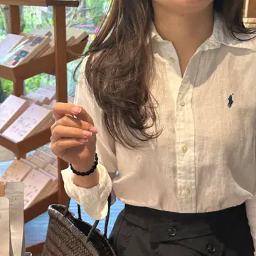 주말 세일 폴로 랄프로렌 린넨 셔츠 린넨 100% 필리핀 제 얇은 소재