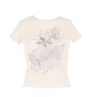 igusa 193 Aurora lace rib top