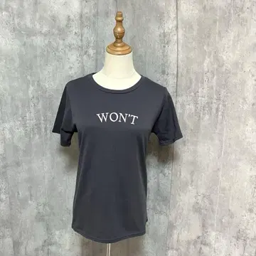 Keith Valler WON'T 프린트 심플 티셔츠 깔끔한