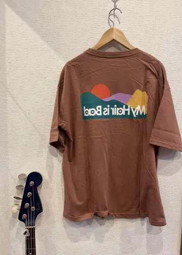 [새상품] My shirt is bad 그래픽 티셔츠 브라운