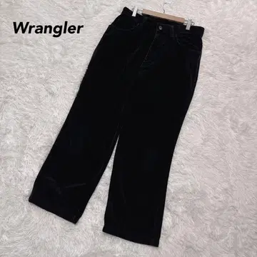 랭글러 코듀로이 와이드 팬츠 블랙 33 캐주얼 루즈핏