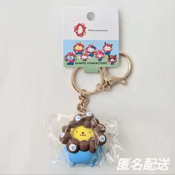 새상품 산리오 밉밉 나리키리 폼폼푸딩 엑스포 키링 한정판