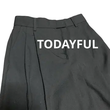 TODAYFUL 투데이풀 더블턱 슬랙스 블랙