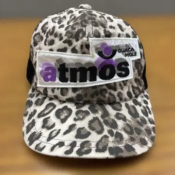 새상품급 atmos 메쉬 캡 모자 레오파드 무늬 호피 무늬