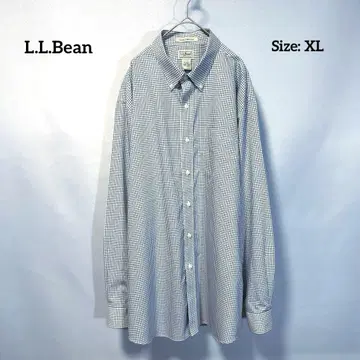 L.L.Bean 엘엘빈 체크 셔츠 긴팔 코튼 버튼 다운