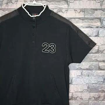 [새상품급!] 23구 SPORT 반팔 블랙 피케 셔츠 사이즈 2