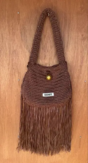 nknit 프린지 숄더백