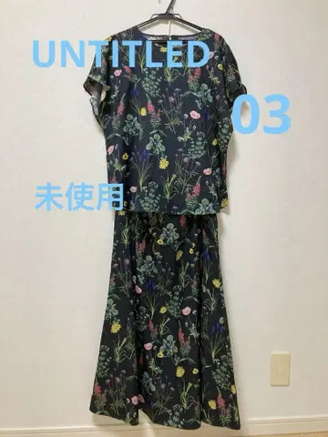 [ UNTITLED ] 꽃무늬 셋업 L 사이즈