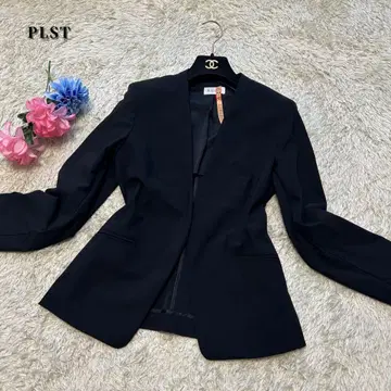 [ 새상품급 클리닝 완료 ] 플라스테 노카라 자켓 네이비 M 컬러리스