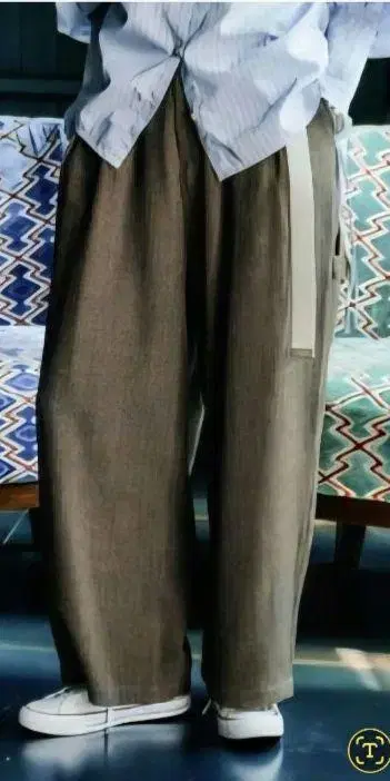 니코앤드 해린본 2턱 페인터 팬츠 브라운 M