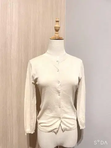 ASPEI 베이지 가디건 코튼 100%