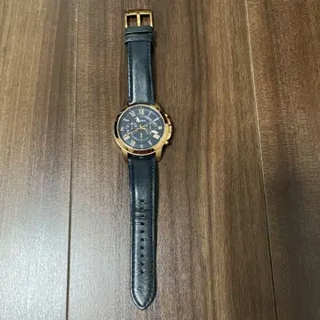 FOSSIL 크로노그래프 손목시계 블랙/골드