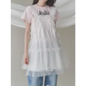 메리 제니 튤 코르셋 원피스