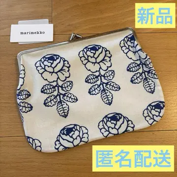 새상품 marimekko 마리메꼬 가마구치 비히키루스 네이비 x 기나리
