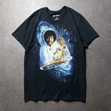 Bob Ross 풍경화가 우주 은하 아트 예술 아티스트 블랙 L
