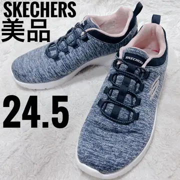 SKECHERS 스니커즈 24.5cm 네이비 계열 여성용